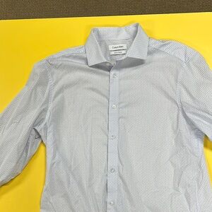 Calvin Klein White Dress Shirt Classic Formal Style